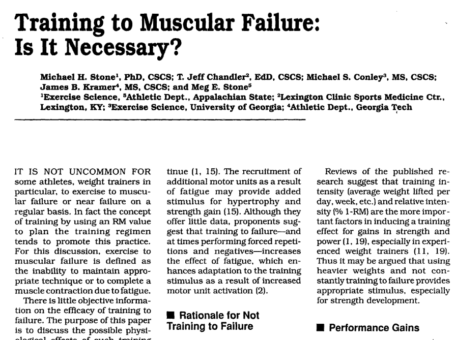 Do we really need to train to failure to optimise strength gains?

(What the research says about training to failure vs. 1-3 reps in reserve for increasing maximal strength)