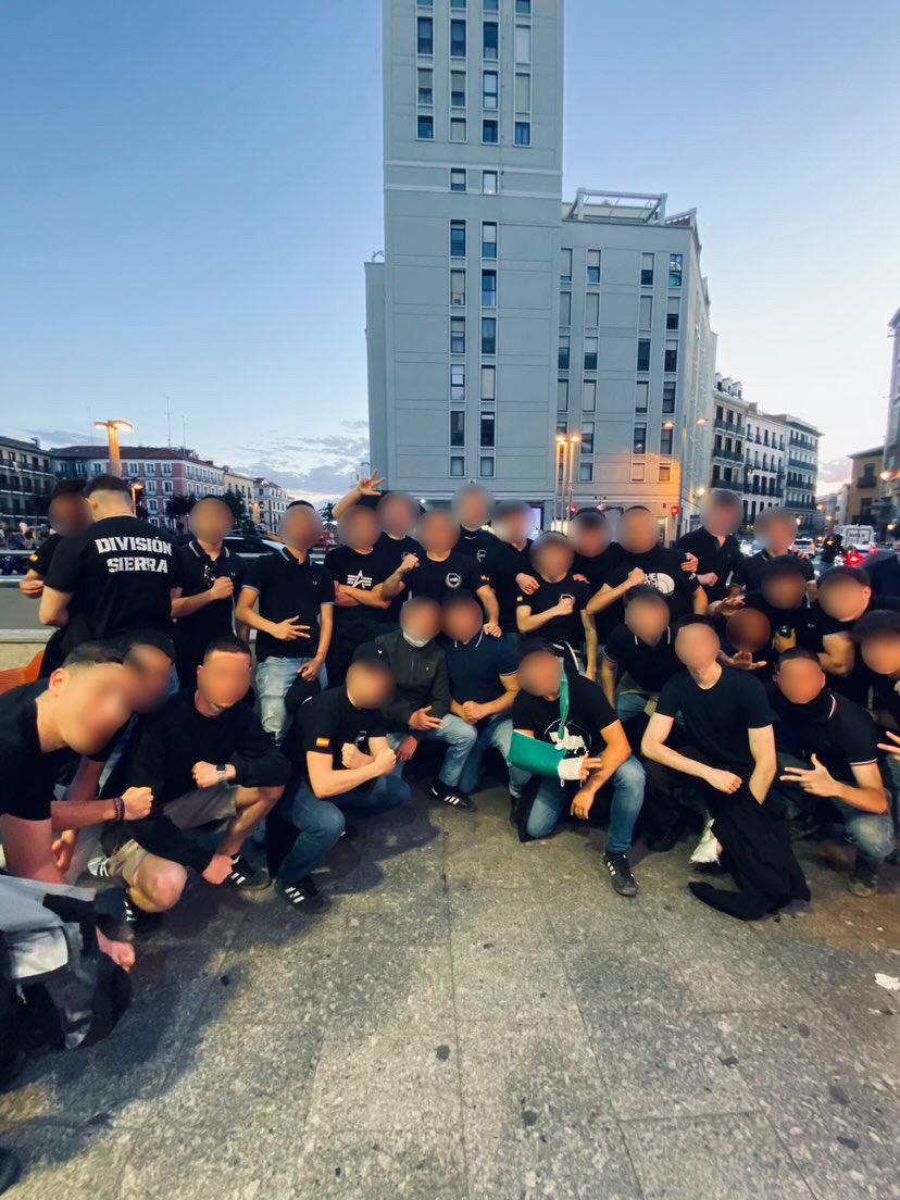 Asistencia por parte de División Sierra a la manifestación convocada por Falange en Callao, Madrid.

¡Frente a su invasión, REMIGRACIÓN! ✈️