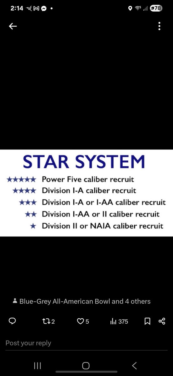 Crayson Lafferty (@bonescl28) on Twitter photo Blessed to be nationally ranked as a 2-star player. I will be the 1st to admit. I had little prep for this. I had been on a baseball diamond 7 nights a week. I know where I stand now and I will improve. <a href="/PunchlinePastor/">Punchline Pastor</a>
<a href="/Blue_GreyFB/">Blue and Grey Football</a> <a href="/CoachThorpe37/">Keon Thorpe, PhD(c), SCCC, USAW-L1</a>
<a href="/KstillsR/">Ken Stills</a>
#kyheadhunter Blessed to be nationally ranked as a 2-star player. I will be the 1st to admit. I had little prep for this. I had been on a baseball diamond 7 nights a week. I know where I stand now and I will improve. <a href="/PunchlinePastor/">Punchline Pastor</a>
<a href="/Blue_GreyFB/">Blue and Grey Football</a> <a href="/CoachThorpe37/">Keon Thorpe, PhD(c), SCCC, USAW-L1</a>
<a href="/KstillsR/">Ken Stills</a>
#kyheadhunter