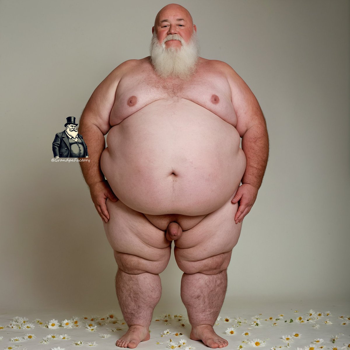 Old surplus grandpa, localized rendering