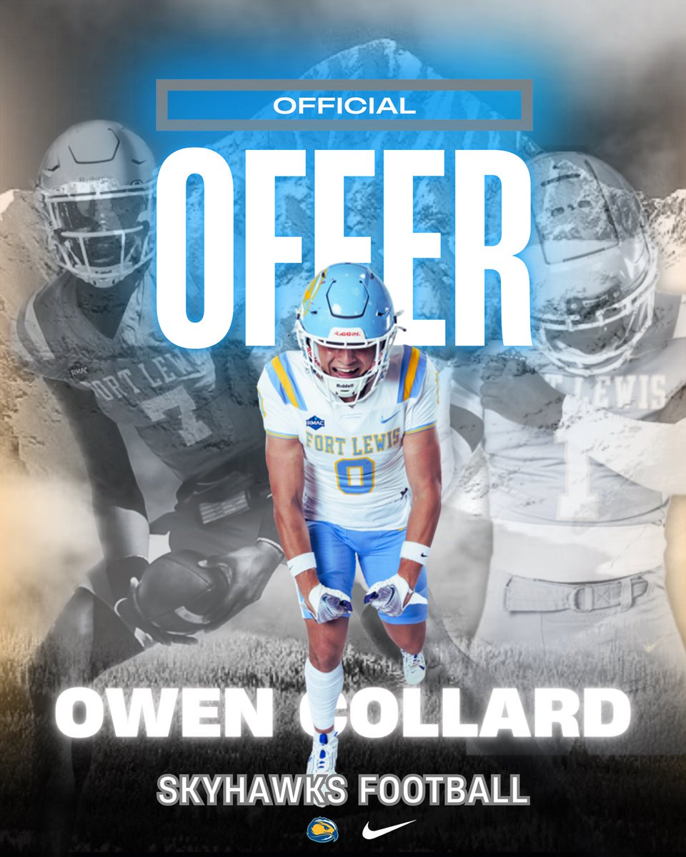 Owen Collard (@ocoll1215) on Twitter photo After a great conversation with <a href="/DonnyMooreJr/">Coach Moore</a> I am extremely blessed to say I have received my first offer fort Lewis college! <a href="/GigerJeff/">Jeff Giger</a> <a href="/Coachharrison60/">Coach Harrison</a> <a href="/ErieTigersFB/">Erie High Football</a> <a href="/warriorqbcoach/">Warren McCarty</a> After a great conversation with <a href="/DonnyMooreJr/">Coach Moore</a> I am extremely blessed to say I have received my first offer fort Lewis college! <a href="/GigerJeff/">Jeff Giger</a> <a href="/Coachharrison60/">Coach Harrison</a> <a href="/ErieTigersFB/">Erie High Football</a> <a href="/warriorqbcoach/">Warren McCarty</a>