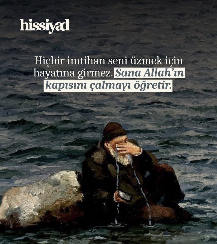 Hiçbir imtihan seni üzmek için hayatına girmez. 

Sana Allah’ın kapısını çalmayı öğretir.