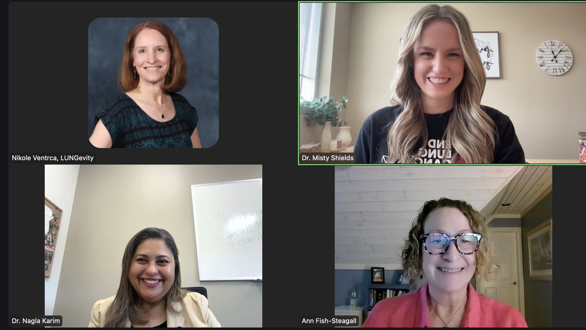 Misty Dawn Shields (@drshieldsmd) on Twitter photo A special thank you to our guest Dr. Nagla Karim <a href="/NaglaAKarimMD/">Dr. Nagla Abdel Karim</a> for a fantastic <a href="/SclcSMASHERS/">SmallCellSMASHERS</a> Fireside Chat!
We discussed the need for clinical trials including biomarker-driven studies & role of cooperative groups like <a href="/SWOG/">SWOG Cancer Research Network</a> & <a href="/BigTenCRC/">Big Ten Cancer Research Consortium</a> to ask important Qs in SCLC! #LCSM A special thank you to our guest Dr. Nagla Karim <a href="/NaglaAKarimMD/">Dr. Nagla Abdel Karim</a> for a fantastic <a href="/SclcSMASHERS/">SmallCellSMASHERS</a> Fireside Chat!
We discussed the need for clinical trials including biomarker-driven studies & role of cooperative groups like <a href="/SWOG/">SWOG Cancer Research Network</a> & <a href="/BigTenCRC/">Big Ten Cancer Research Consortium</a> to ask important Qs in SCLC! #LCSM