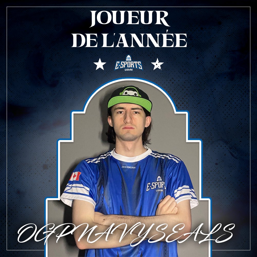 UdeM Esports (@udemesports) on Twitter photo 𝕁𝕠𝕦𝕣 𝟠 - 𝕁𝕠𝕦𝕖𝕦𝕣 𝕕𝕖 𝕝’𝕒𝕟𝕟é𝕖
Ce joueur a été la pierre angulaire de son équipe, permettant ainsi de remporter la première place de leur division en NECC
Félicitations <a href="/OGPnavyseals/">OGPNAVYSEALS</a> 🔵⚪️🔵🎉 𝕁𝕠𝕦𝕣 𝟠 - 𝕁𝕠𝕦𝕖𝕦𝕣 𝕕𝕖 𝕝’𝕒𝕟𝕟é𝕖
Ce joueur a été la pierre angulaire de son équipe, permettant ainsi de remporter la première place de leur division en NECC
Félicitations <a href="/OGPnavyseals/">OGPNAVYSEALS</a> 🔵⚪️🔵🎉