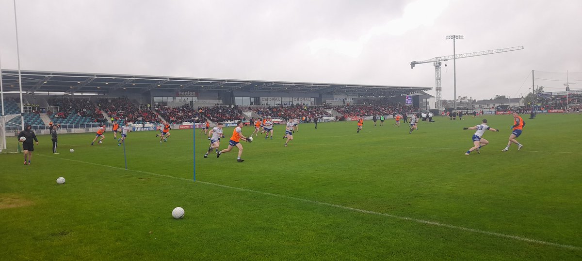 Dominant display by <a href="/monaghangaa/">@monaghangaa</a> senior footballers in the <a href="/officialgaa/">The GAA</a> All-Ireland championship, deservedly overcoming <a href="/louthgaa/">Louth GAA</a> in an exciting game under difficult conditions. Really class redevelopment of St Conleth's Park Newbridge.👏🏻 🏐