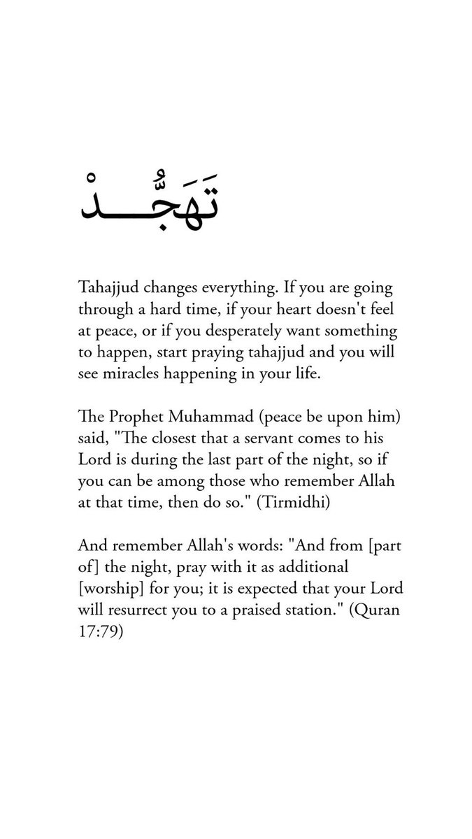 Tahajjud changes everything