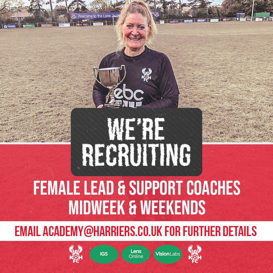 Harriers Academy (@harriersacademy) on Twitter photo <a href="/khfcofficial/">Kidderminster Harriers 🦅</a> are looking to provide more opportunities for females to get involved in coaching; no matter your experience! Whether you’re just starting out or looking to take the next step in your coaching journey, we want to hear from you. <a href="/khfcofficial/">Kidderminster Harriers 🦅</a> are looking to provide more opportunities for females to get involved in coaching; no matter your experience! Whether you’re just starting out or looking to take the next step in your coaching journey, we want to hear from you.