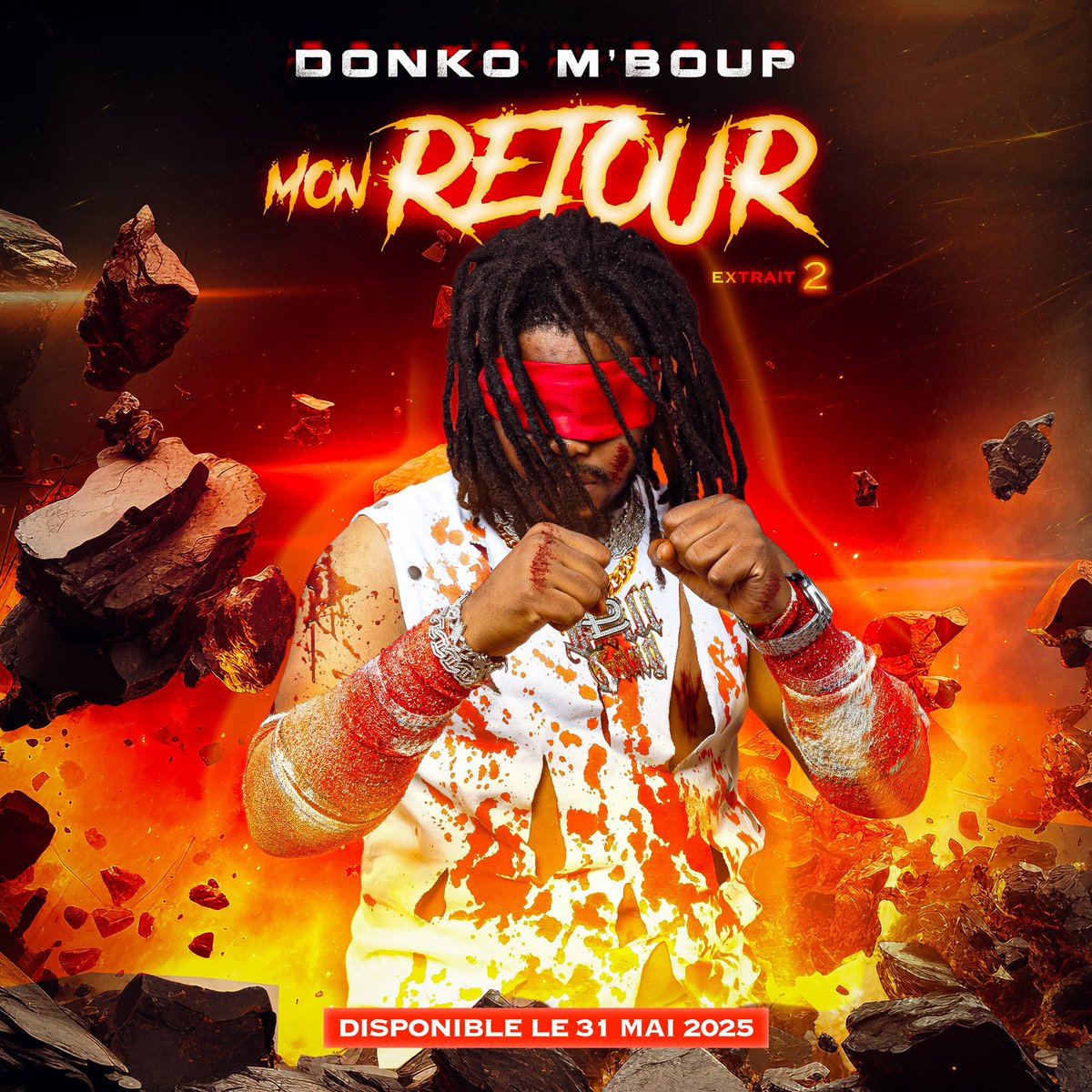 Donkomboup's tweet photo. Il n’y a pas de 1 sans 2 ! Voici le deuxième extrait de mon grand retour, dispo dès le 31 mai sur toutes vos plateformes préférées. Préparez-vous, ce qui arrive va secouer fort ! Merci à tous pour la force 🙌🔥

👉 https://t.co/NrWtfj3teX

#DonkoMboup #Retour https://t.co/QR1j2lc5Xg