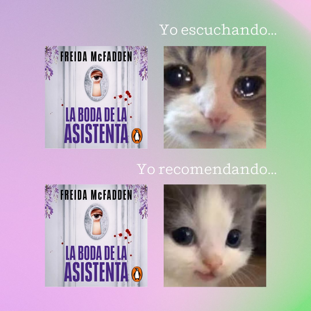 ¿Tú también te sientes así cuando escuchas a #FreidaMcFadden? 🎧

Cuéntanoslo y no te pierdas #LaBodadelaAsistenta ⬇️