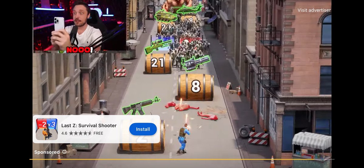 Fun fact: this mobile game stole an ad I made for them over a year ago, and has been running it nonstop the for over a year without paying me a dime.

If any of my creator friends have any ideas on how to hold them accountable, let me know 🫡🙏