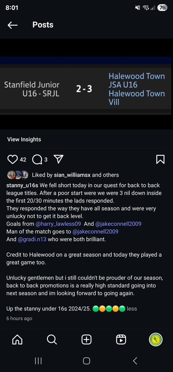 Fell a little short in terms of the result today, but hell of a season.

When we stepped up a divison this year, we would have been happy with top 3 or 4 and good improvement. What i got was massive improvement off every lad and another promotion.

Up the 2024/25 stanny under 16s