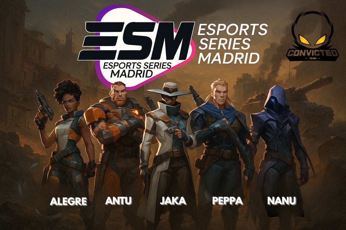 Convicted Team (@convictedteam) on Twitter photo GAMEDAY | Parada Esports Series Madrid Q2 <a href="/TormentaVALes/">Circuito Tormenta | VALORANT</a>
Victoria!!!!!!!!! Vencemos a T1 por (13-5) y nos volvemos a colar en la fase final del CT ๐ช๐ป๐ช๐ป
๐ซ <a href="/Alegre99rl/">LFT ALEGR3</a>
๐ซ <a href="/By_Antuu/">Antuu</a>
๐ซ <a href="/Tromy_V3/">Peppa Le Pig#ESP</a>
๐ซ <a href="/manualbalat_/">CVT Nanu</a>
๐ซ <a href="/JaKami04/">JaKa</a>
๐ง @ivanvaleramusic
#GoConvicted ๐ฝ๐กโซ GAMEDAY | Parada Esports Series Madrid Q2 <a href="/TormentaVALes/">Circuito Tormenta | VALORANT</a>
Victoria!!!!!!!!! Vencemos a T1 por (13-5) y nos volvemos a colar en la fase final del CT ๐ช๐ป๐ช๐ป
๐ซ <a href="/Alegre99rl/">LFT ALEGR3</a>
๐ซ <a href="/By_Antuu/">Antuu</a>
๐ซ <a href="/Tromy_V3/">Peppa Le Pig#ESP</a>
๐ซ <a href="/manualbalat_/">CVT Nanu</a>
๐ซ <a href="/JaKami04/">JaKa</a>
๐ง @ivanvaleramusic
#GoConvicted ๐ฝ๐กโซ