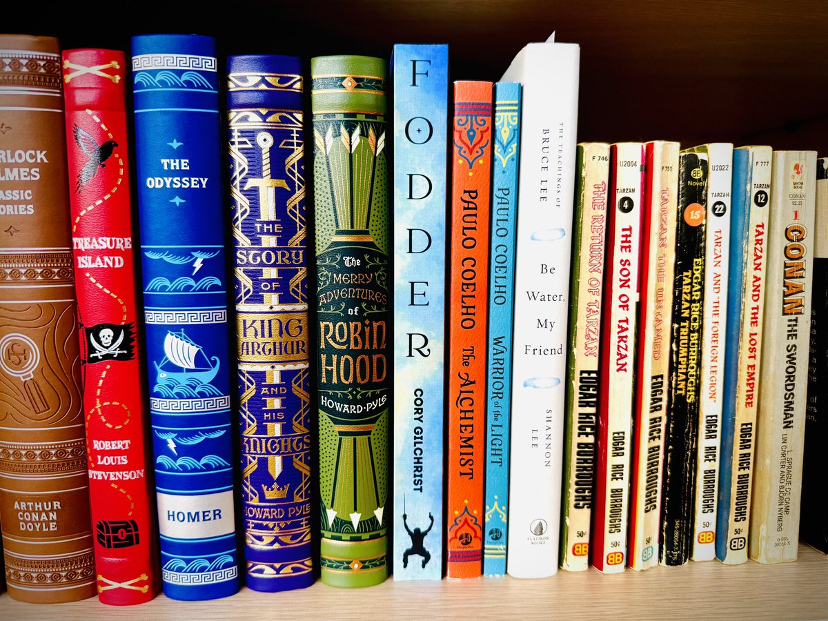 legend_director's tweet image. And now FODDER sits on a shelf. Another surreal moment to have a physical piece of media you can call your own. And we’re just getting started. 🖊️ #fodderbook #bookshelf