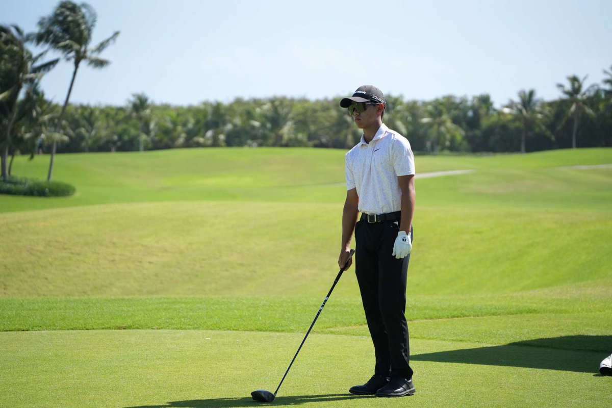 AJGAGolf's tweet photo. Two steps ahead π
Cheho An (-2) leads the Boys Division after round one of the #DominicanJr! https://t.co/OsiBG3pWLR