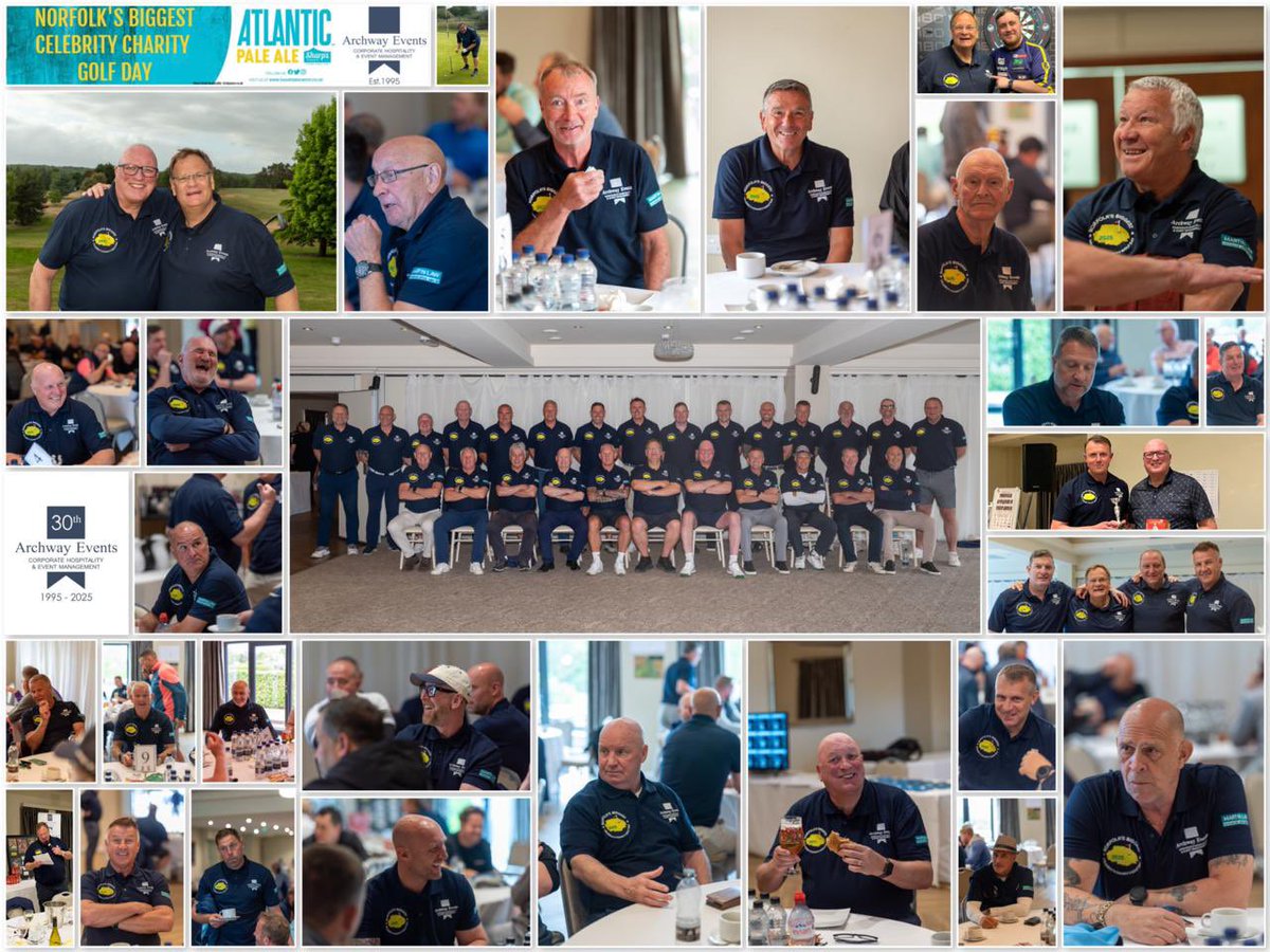 Roger Day (@archwayevents) on Twitter photo Happy memories of ‘Norfolk’s Biggest Celebrity Charity Golf Day’, at <a href="/WensumValleyPro/">Wensum Valley Golf</a> 15/5, hosted by Archway Events
<a href="/MrGunny1963/">Bryan James Gunn</a> <a href="/Milts25/">Simon Milton</a> <a href="/DWindass10/">Dean Windass</a> <a href="/SteveWalsh5/">Steve Walsh 💙</a> <a href="/scowy1975/">James Scowcroft</a> <a href="/jon_newsome/">Jon Newsome</a> <a href="/superatko22/">mark atkins</a> <a href="/bigmarshy20/">Ian marshall</a> <a href="/BobAnderson180/">BOB ANDERSON 180</a> <a href="/iwanwroberts/">Iwan Roberts</a> <a href="/Grantholt31/">Grant Holt</a> <a href="/DavidSpeedie10/">David Speedie</a> Happy memories of ‘Norfolk’s Biggest Celebrity Charity Golf Day’, at <a href="/WensumValleyPro/">Wensum Valley Golf</a> 15/5, hosted by Archway Events
<a href="/MrGunny1963/">Bryan James Gunn</a> <a href="/Milts25/">Simon Milton</a> <a href="/DWindass10/">Dean Windass</a> <a href="/SteveWalsh5/">Steve Walsh 💙</a> <a href="/scowy1975/">James Scowcroft</a> <a href="/jon_newsome/">Jon Newsome</a> <a href="/superatko22/">mark atkins</a> <a href="/bigmarshy20/">Ian marshall</a> <a href="/BobAnderson180/">BOB ANDERSON 180</a> <a href="/iwanwroberts/">Iwan Roberts</a> <a href="/Grantholt31/">Grant Holt</a> <a href="/DavidSpeedie10/">David Speedie</a>