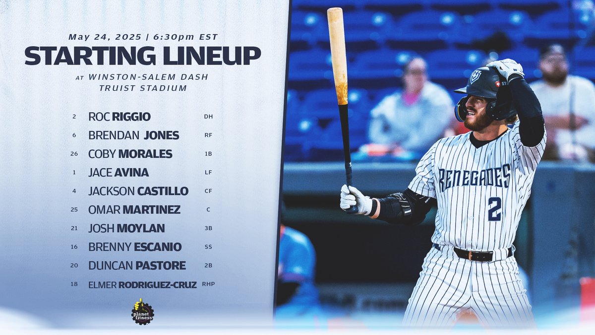 Let's keep the bats hot🔥

⏰6:30pm
📺MiLB.tv
📻Hvrenegades.com/broadcast