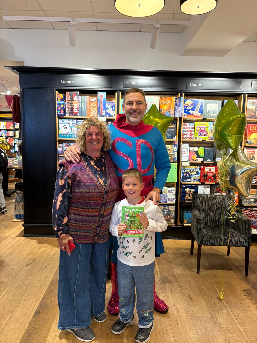 Massive respect to <a href="/davidwalliams/">David Walliams HQ</a> for only charging £10 for a signed book and photo today in TW. My son is literally buzzing from meeting his hero (the world's worst) Looks like DW made a whole load of kids really happy today. Nice to know not all celebs are only after money!