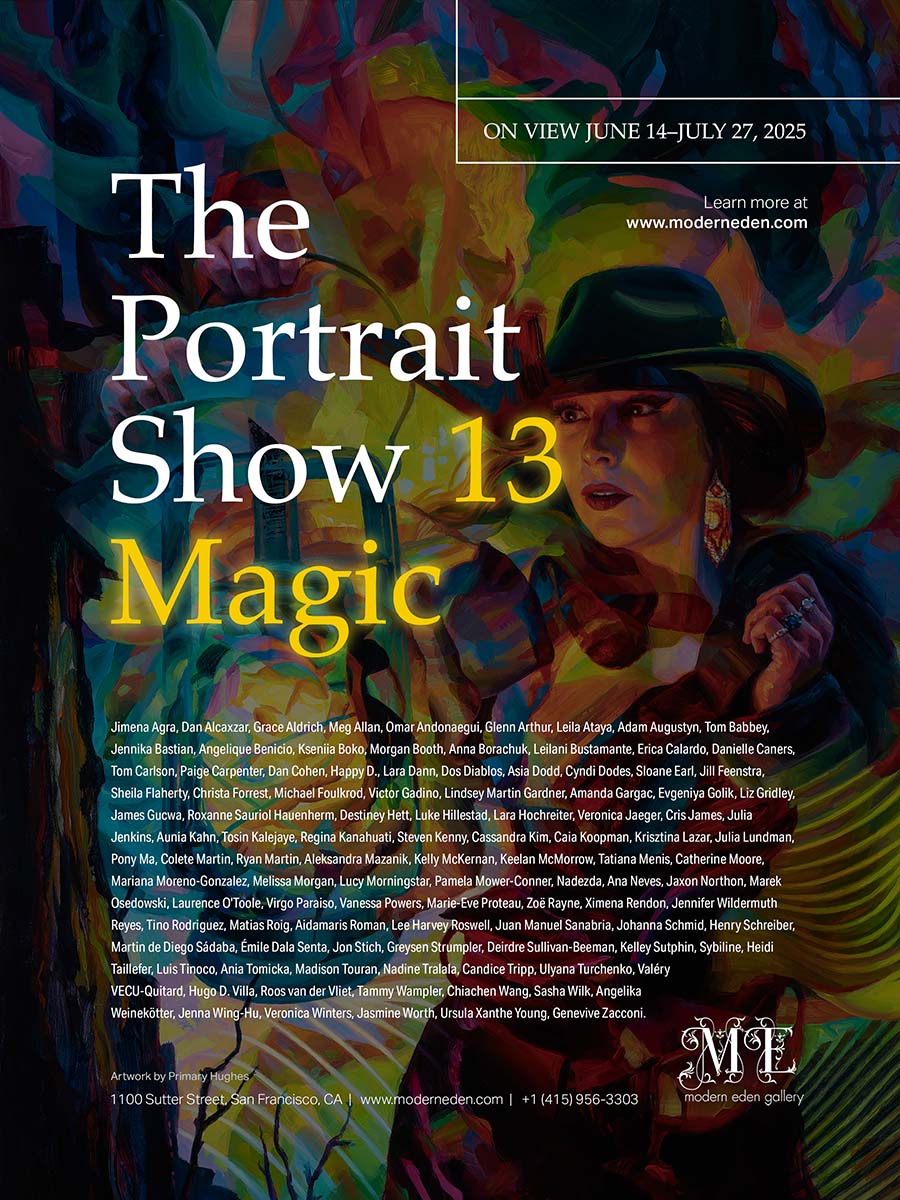 Excited to be part of this year's Portrait Show at Modern Eden Gallery—especially since the theme is Magic ✨ The show opens June 14th, and it’s going to be a beautiful collection of enchanted and mysterious portraits.

moderneden.com/pages/signup

Artwork Steve Hughes