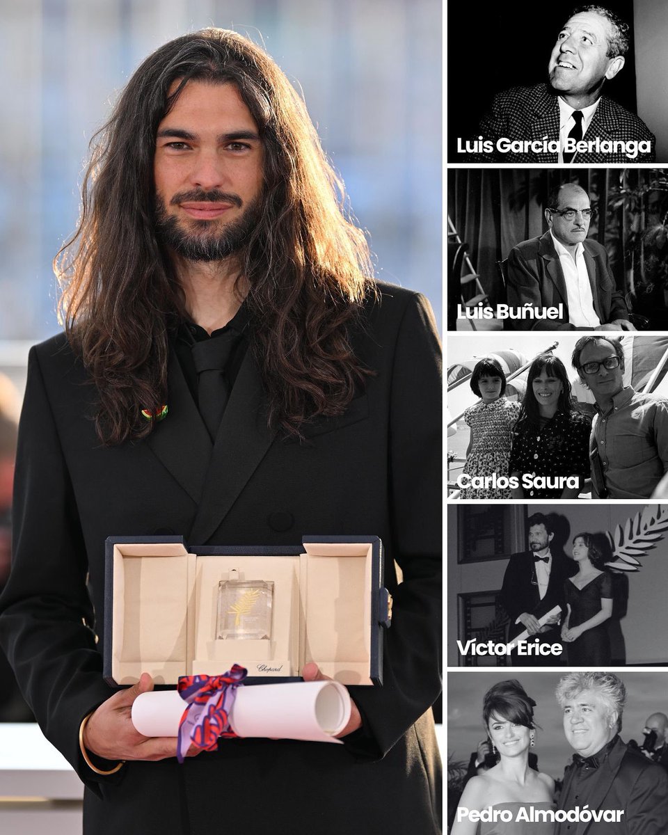 Oliver Laxe se une a la lista de directores españoles con premio en la sección oficial del Festival de #Cannes2025 a lo largo de la historia. Desde Berlanga a Buñuel, Carlos Saura, Víctor Erice y Pedro Almodóvar ❤️  cadenaser.com/nacional/2025/…