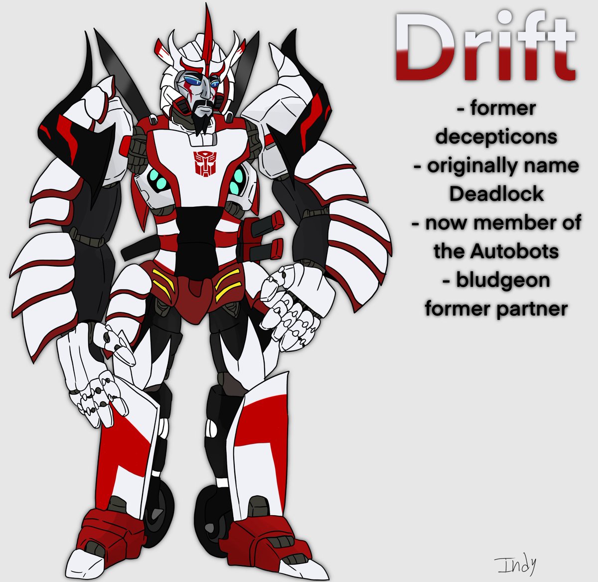 IndragonSaur's tweet photo. Redesign
#digitalart #artistsonTwitter #digitalartists #Fanart #artTwt #art #Transformers #Transformersfanart #Drift #TransformersDrift #Maccadam #Maccadams https://t.co/5LRPyRToSl