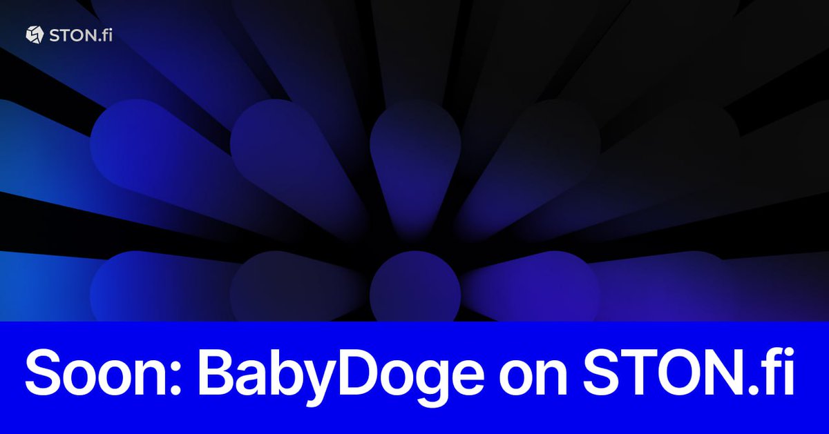 mbucky770's tweet photo. 1/
🚨 Incoming transmission from the Doge-verse!
BabyDoge is landing on https://t.co/bzCnMUMaPj — May 19!
Get ready to trade, provide liquidity, and meme your way to the moon.

#STONfi #BabyDoge #TON https://t.co/UxVnuGPbDs