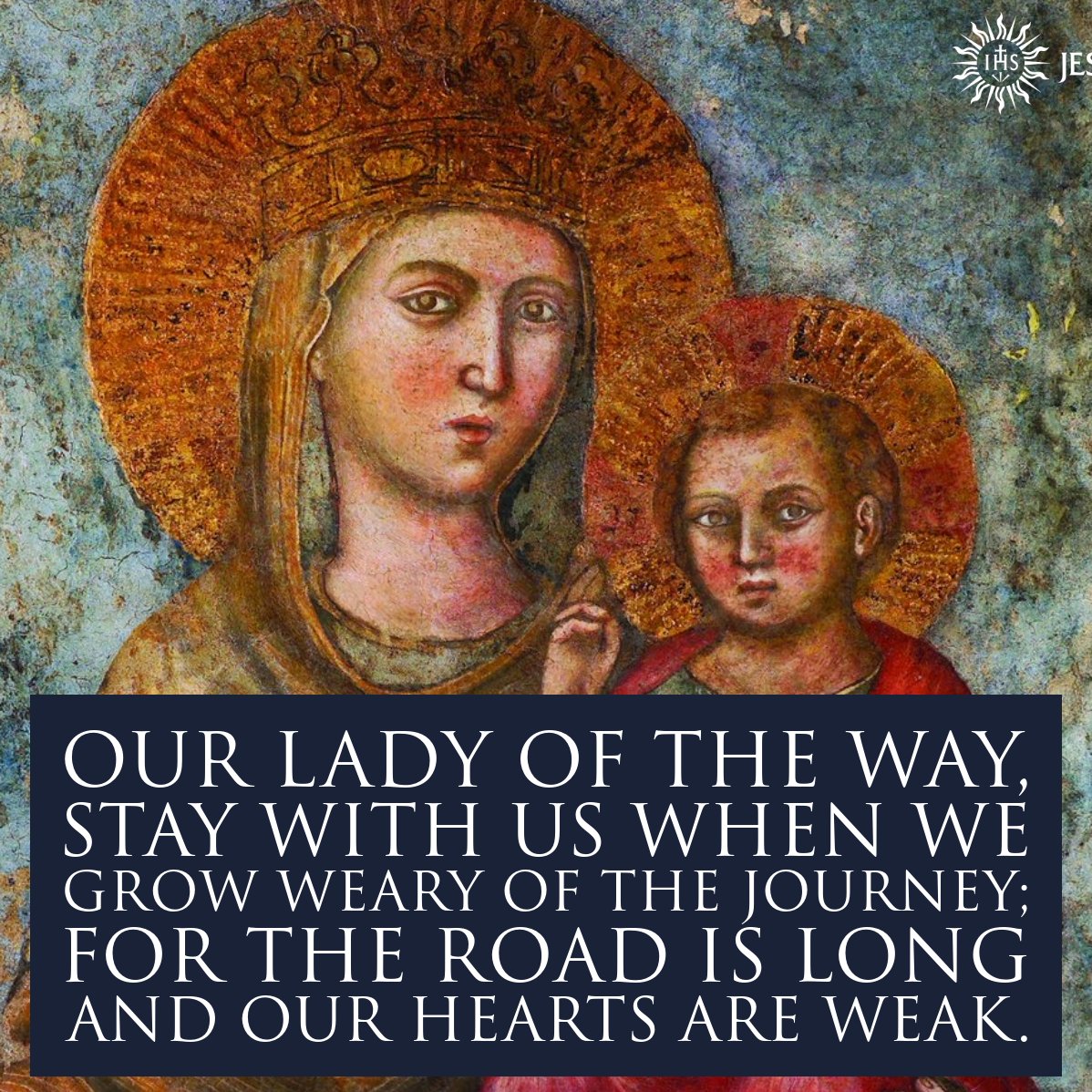 Today, as the #Jesuits celebrate the feast of Madonna della Strada (Our Lady of the Way), we invite you to pray with us: ow.ly/MC9850JguN0