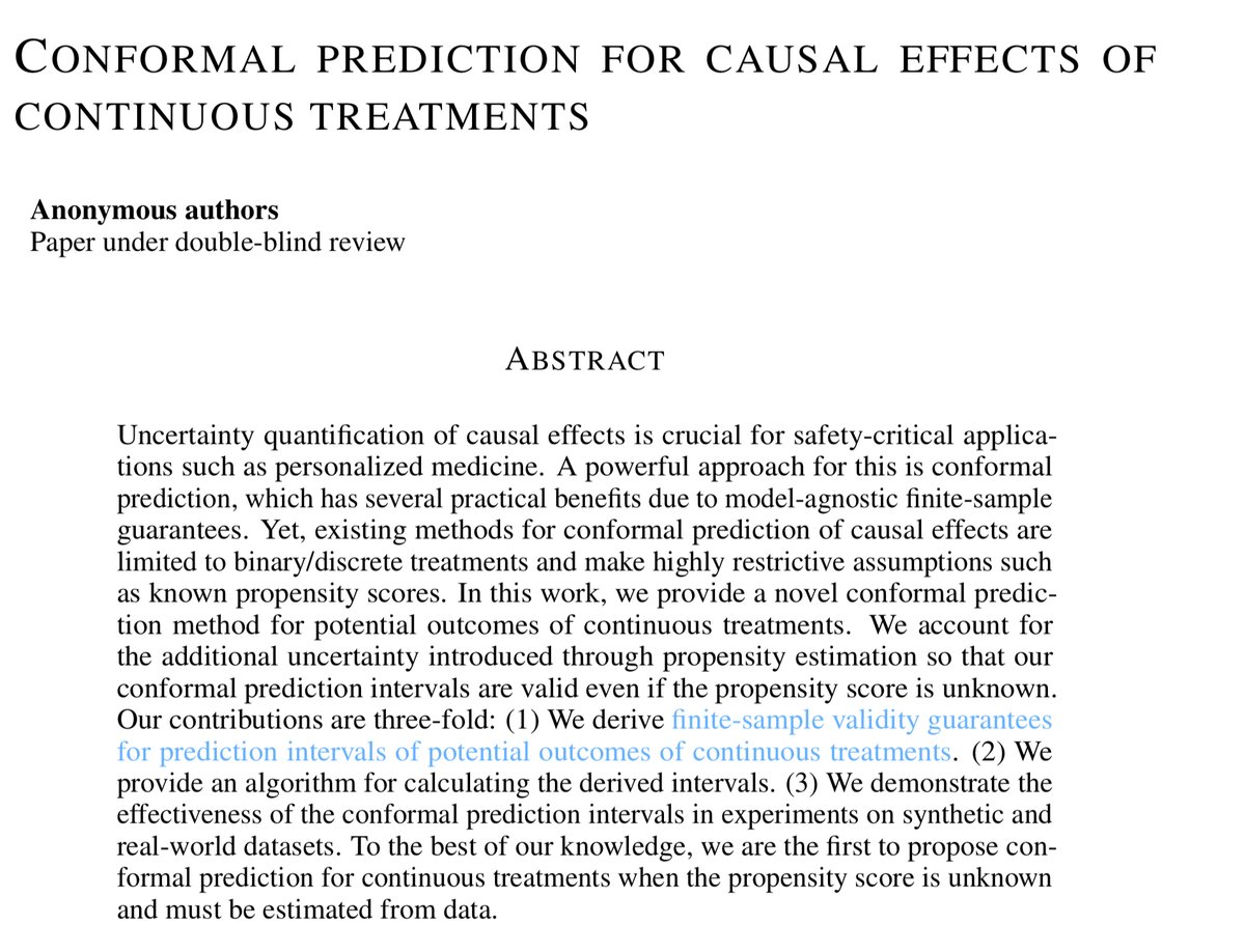 predict_addict's tweet image. “ Conformal Prediction Methods for Distribution Shifts and Causal Effect Estimation”
#conformalprediction #causality