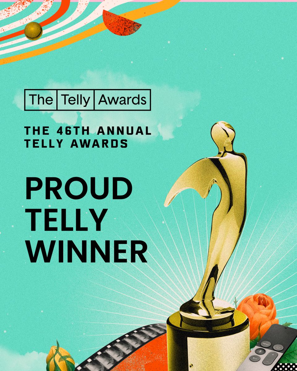 It’s official I’m a TELLY Award Gold Winner!