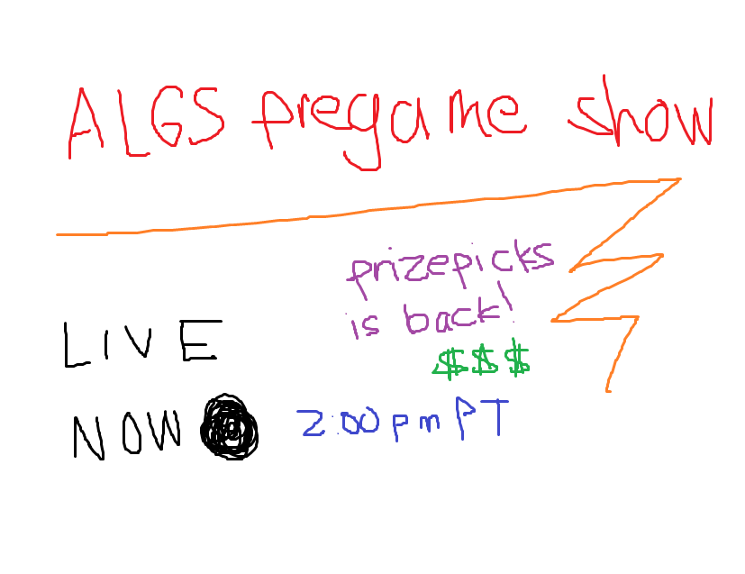 its been a while but im back! ive got some plans that are both personal and oversight related so tune into the stream in 5 minutes.

watch the rest of emea, and then dropspots, scrim results, predictions, prizepicks, ewc/mp, 3rd party tournaments, etc