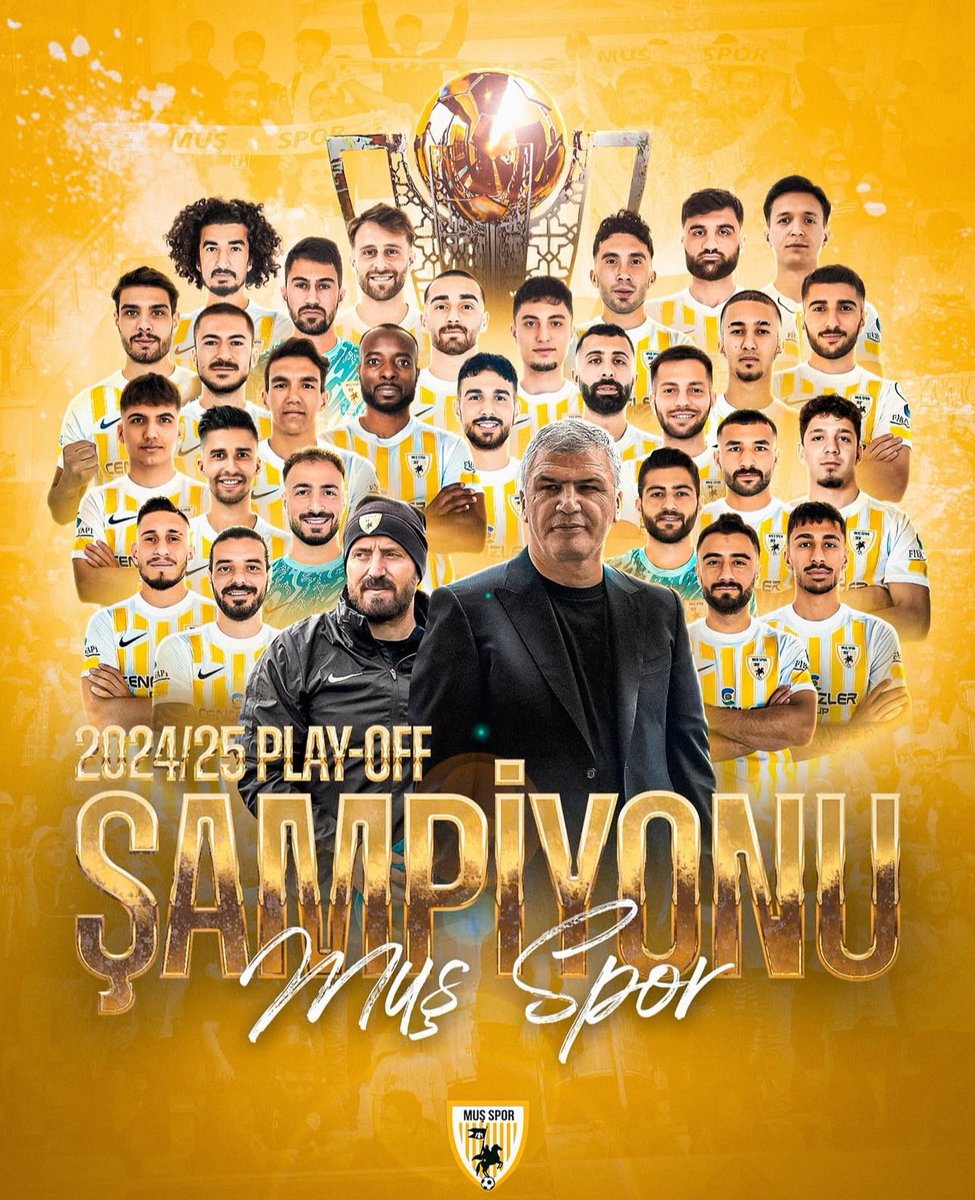 Şampiyon Muş Spor💛🤍