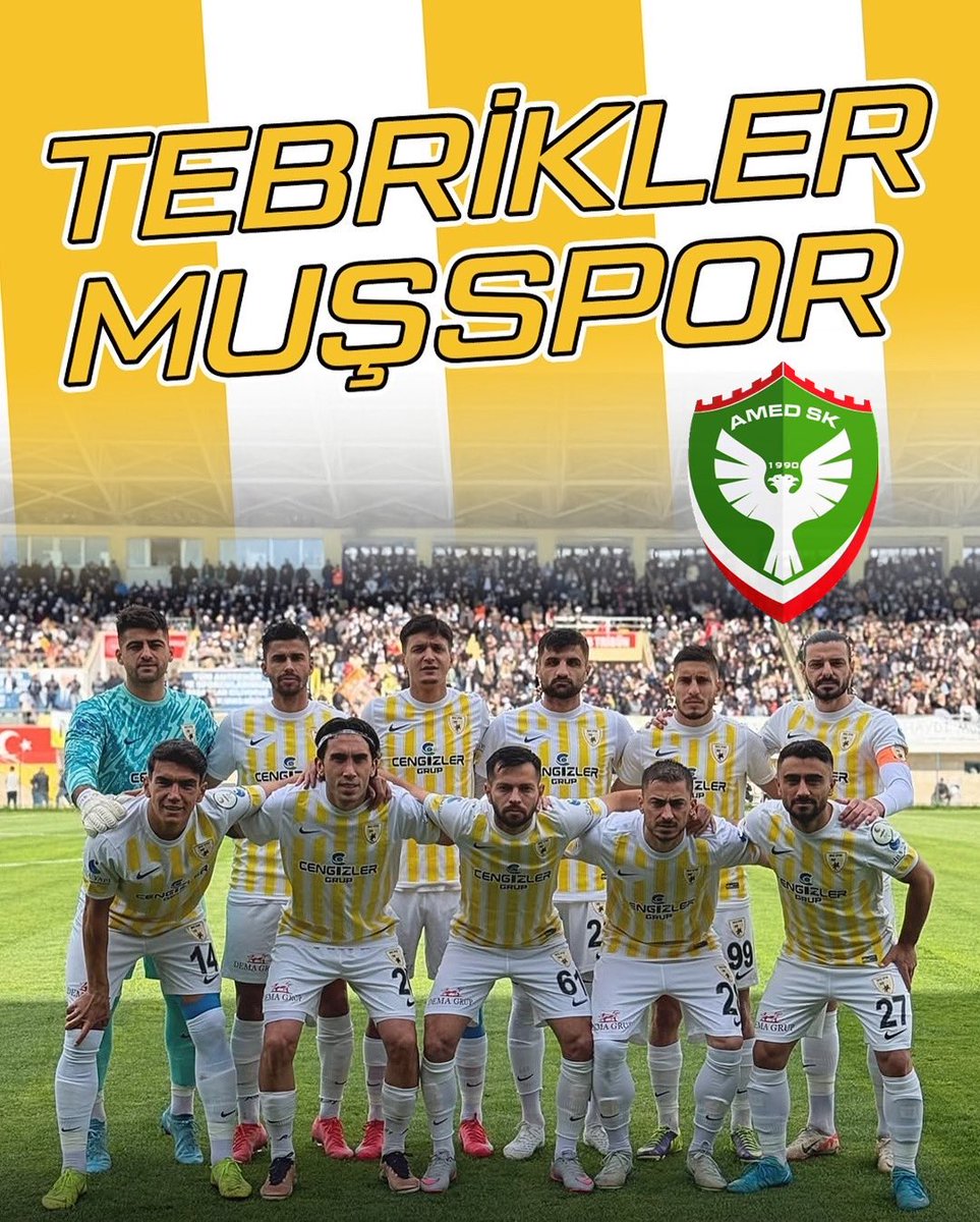 Tebrikler Muş Spor…
2.Ligte başarılar dilerim.
#ŞampiyonMuşspor