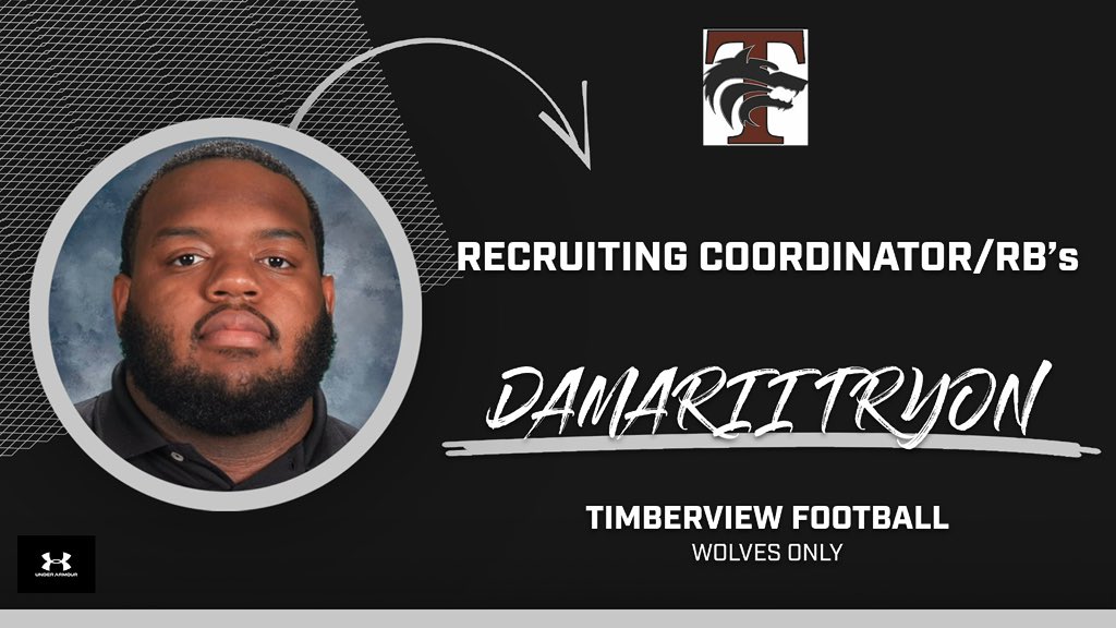 <a href="/CoachDTryon/">Coach T</a> is coming back next year to the Pack!  

Timberview Alum✅
Kid Magnet ✅
Can coach multiple positions on offense ✅
Develops relationships with recruiters and promote our kids ✅

#WolvesOnly
#ItJustMeansMore