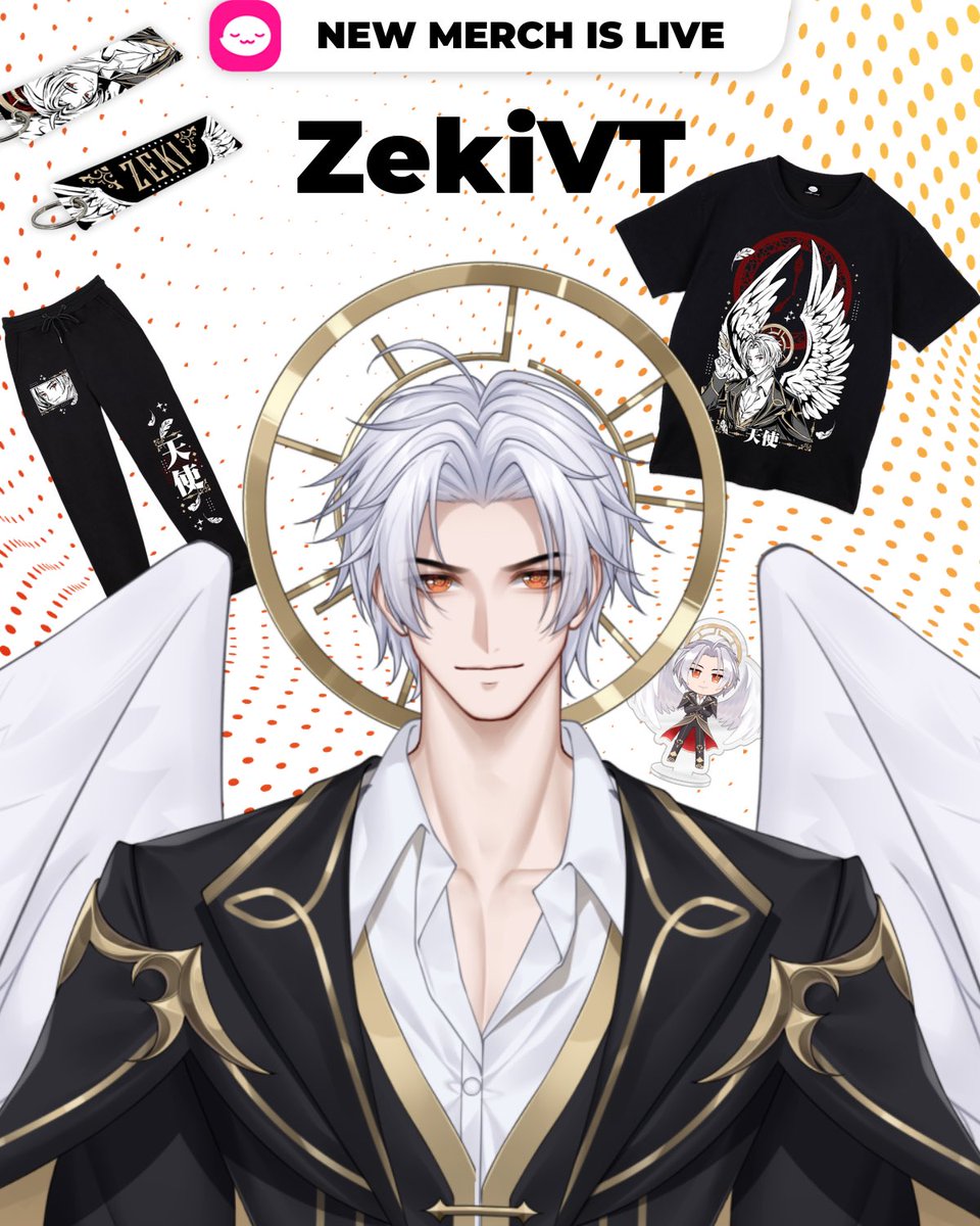 ZaphkielVT's tweet image. Zeki X uwumarket
Super excited to announce that uwumarket wanted to collaborate and make merch! Beautiful art on a shirt, hoodie, sweatpants, jet tag, keychain, and more!
“Wear merch that can make you ascend”
🔗 in comments