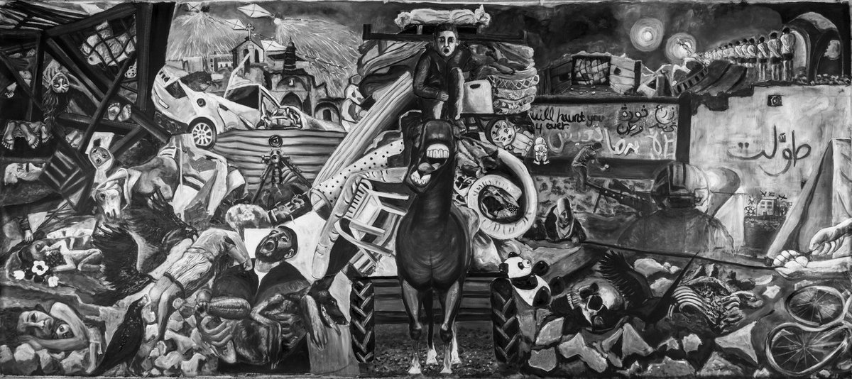 "No Words" by Palestinian artist Malak Mattar, 2024