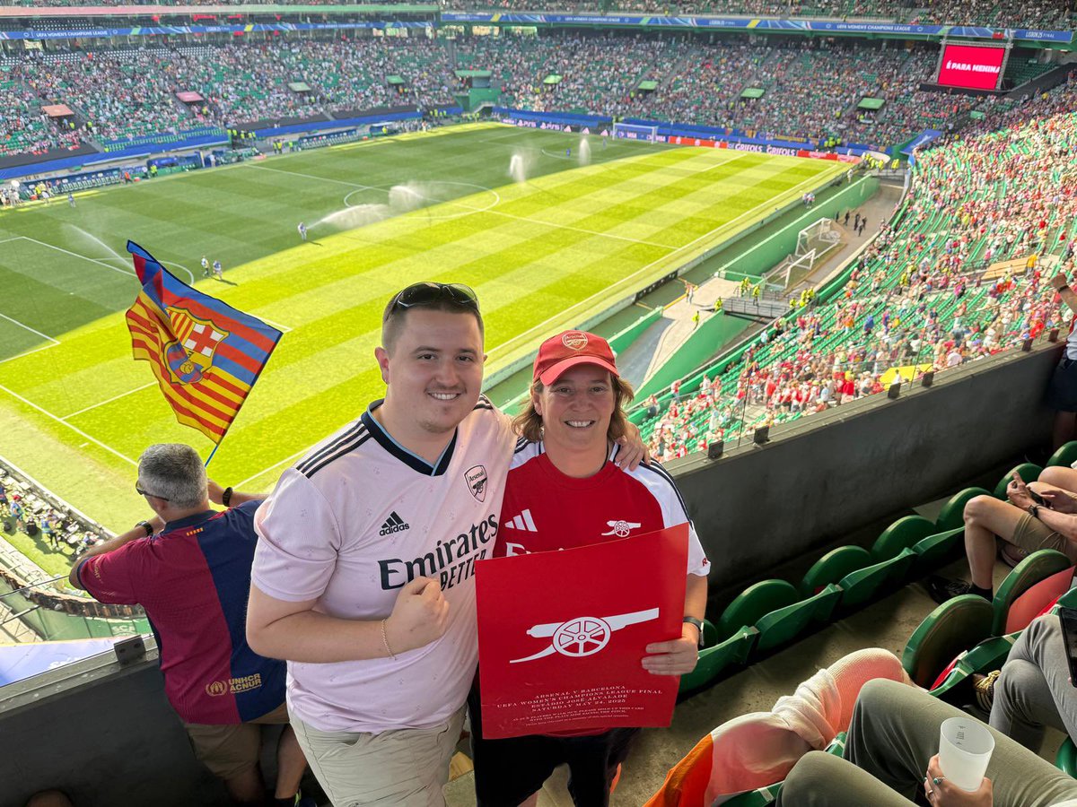 I told the children at school that I was going to Lisbon but it was very unlikely that Arsenal would win. Sometimes dreams do come true.