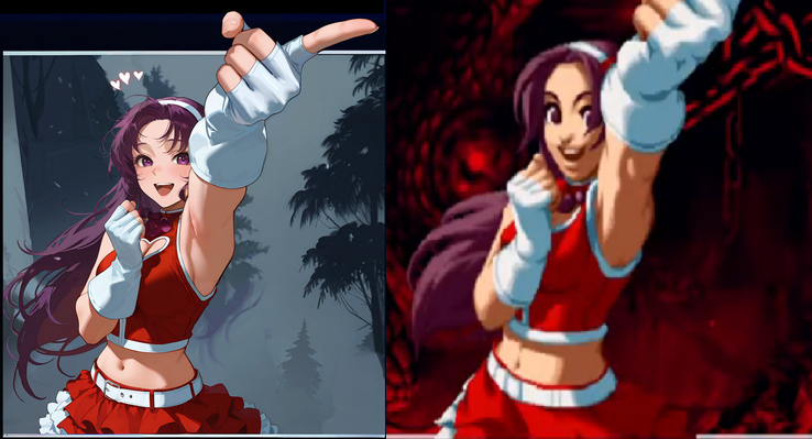 Esta Imagen Es Una Referencia A La Imagen De Victoria De Athena Asamiya.
