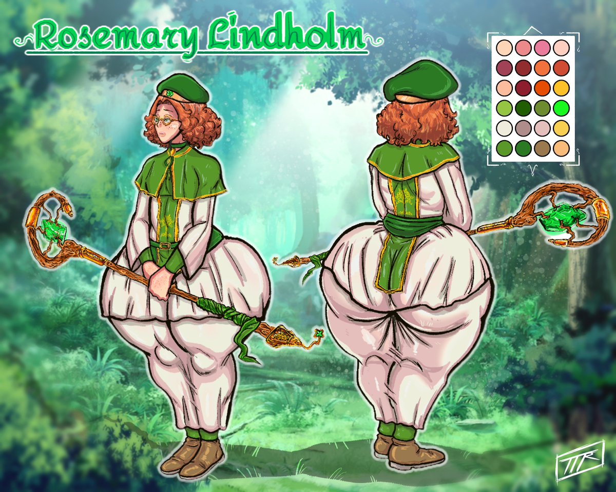 KojoArts_NSFW's tweet photo. Rosemary Lindholm 🍀🍑👀
-Character Sheet 🎨✨️
/Commission for @YBJ_afterdark :3/ https://t.co/pK4xMIRNDf