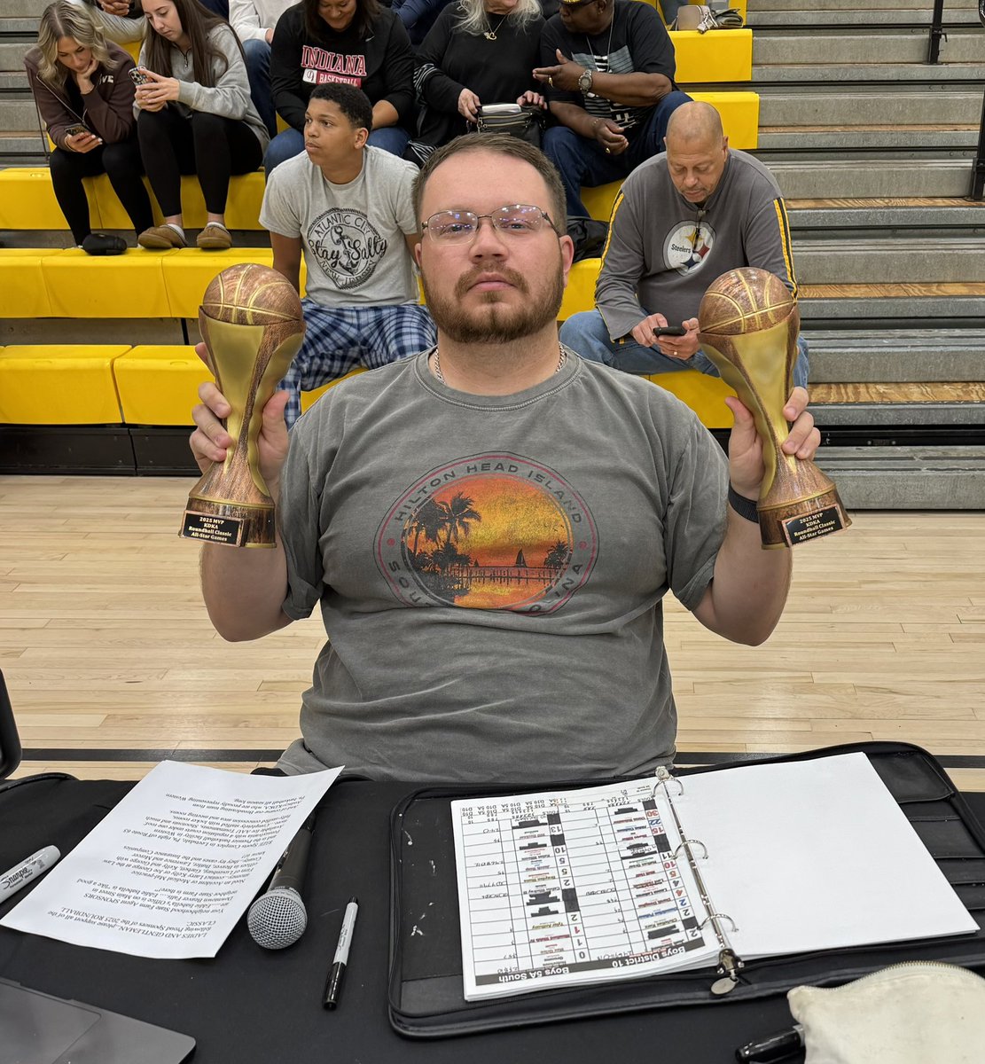Closest I ever have and ever will get to an MVP trophy

This weekend I’m announcing the 2025 Roundball Classic at North Allegheny, showcasing some of the best 🏀 talent in Western PA