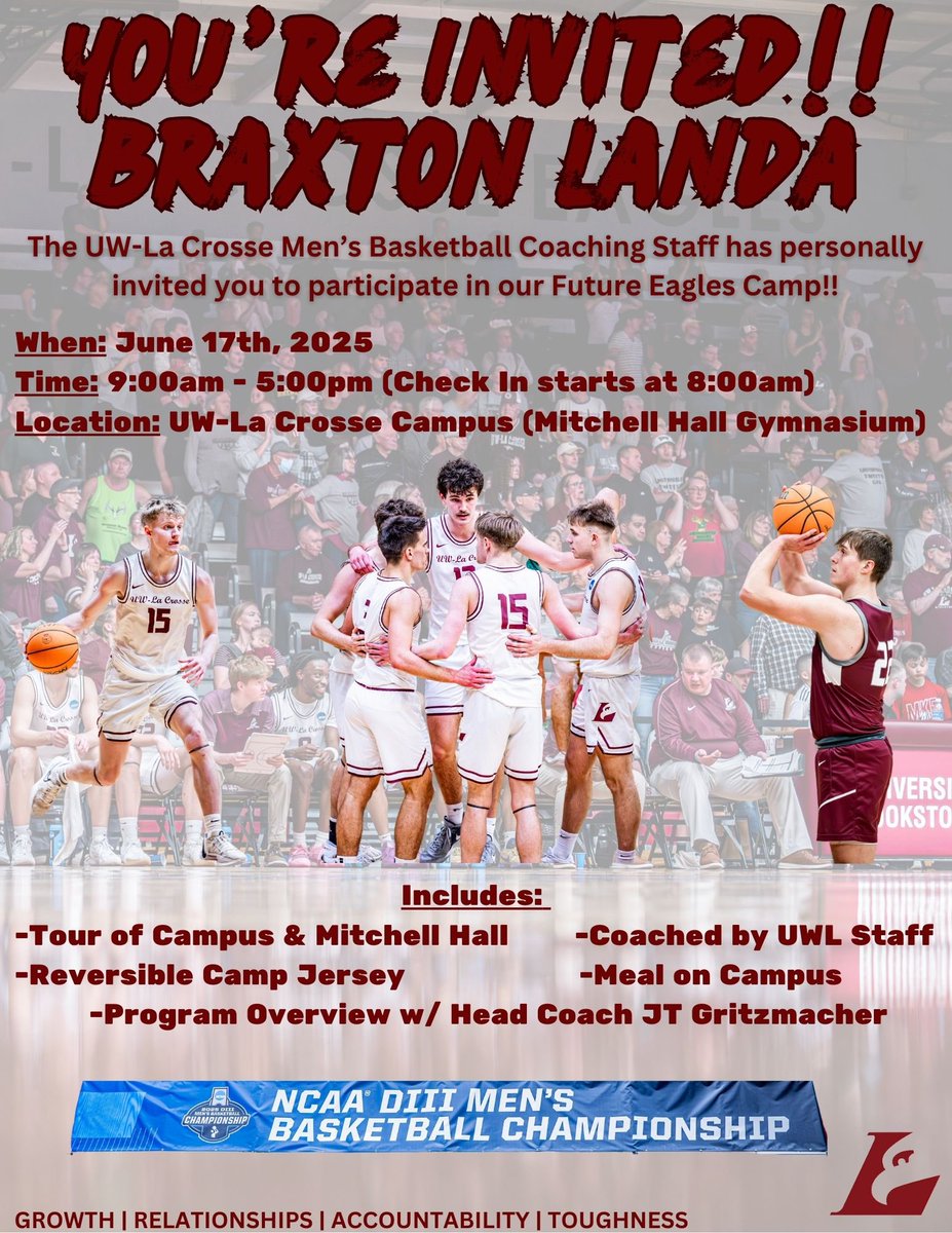Thanks for the invite <a href="/CoachNycz/">Coach Pete Nycz</a>