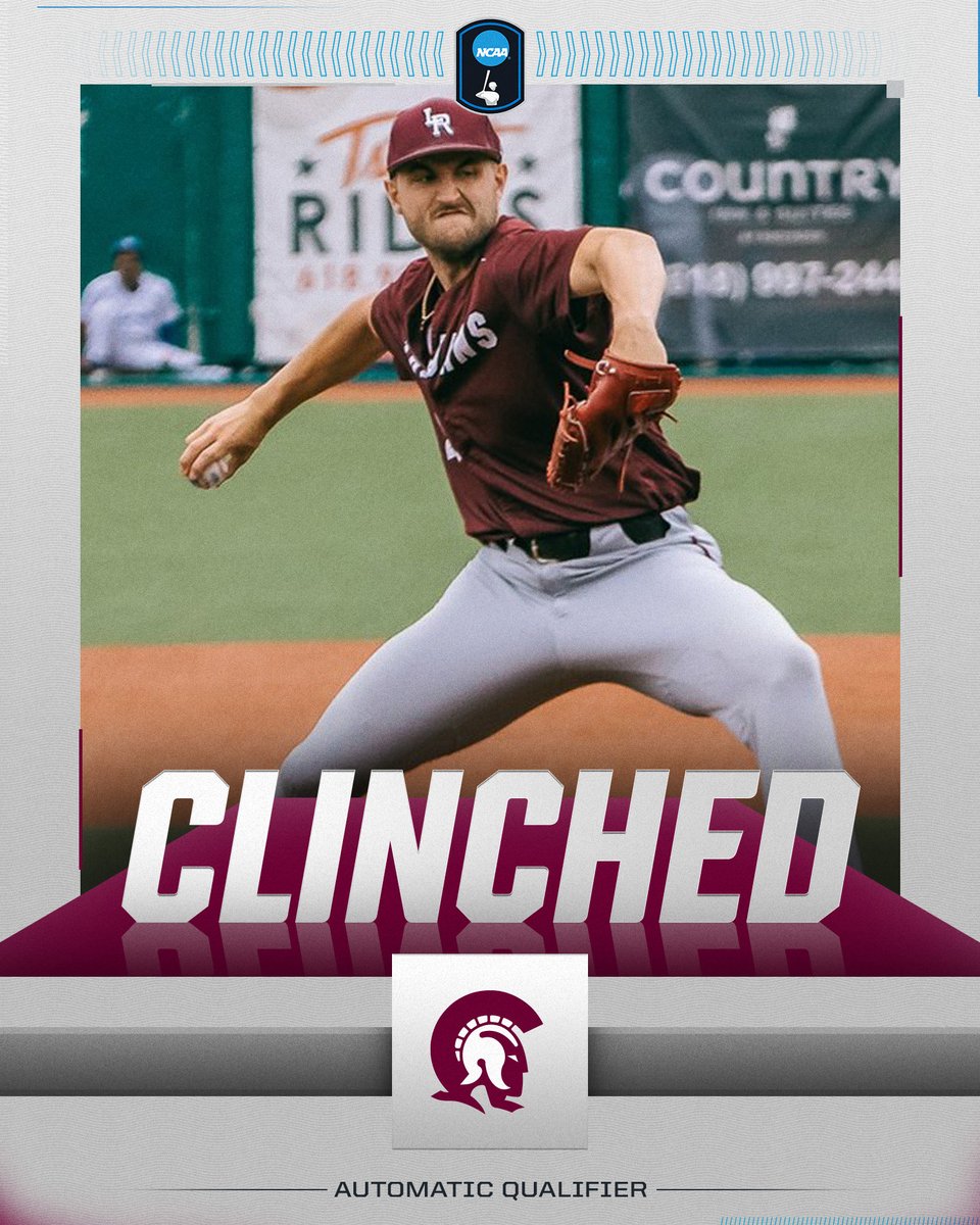 NCAA Baseball (@ncaabaseball) on Twitter photo โ๏ธ CLINCHED โ๏ธ
<a href="/LittleRockBSB/">Little Rock Trojan Baseball</a> defeated Eastern Illinois, 2-1 to win the
<a href="/OVCSports/">Ohio Valley Conference</a> tournament and secure the AQ for the #RoadToOmaha.
#NCAABaseball โ๏ธ CLINCHED โ๏ธ
<a href="/LittleRockBSB/">Little Rock Trojan Baseball</a> defeated Eastern Illinois, 2-1 to win the
<a href="/OVCSports/">Ohio Valley Conference</a> tournament and secure the AQ for the #RoadToOmaha.
#NCAABaseball