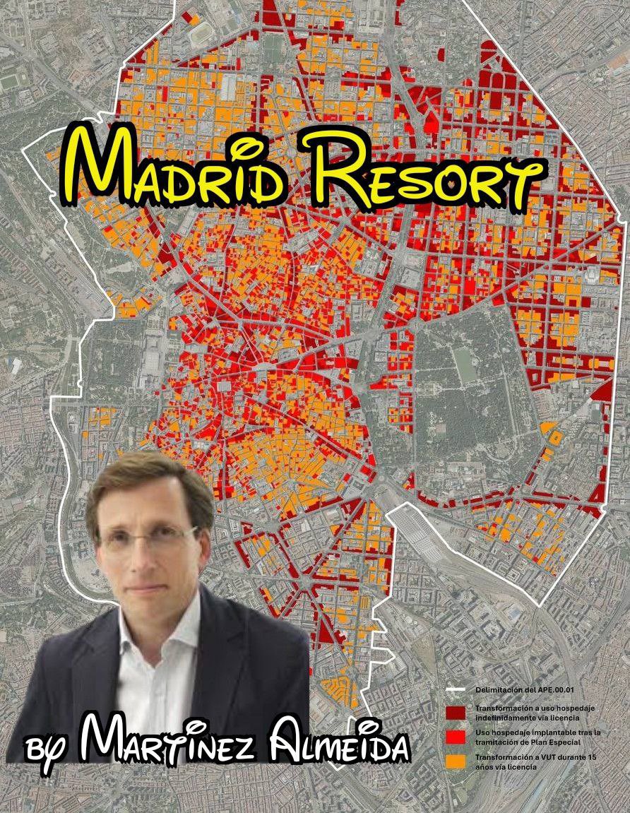 AAVV MADRIDCENTRO (@avvmadridcentro) on Twitter photo Como TRUMP, <a href="/AlmeidaPP_/">José Luis Martínez-Almeida</a> ya tiene su plan RESORT (que el llama «Reside» 🙄). La víctima : los vecinos de <a href="/MADRID/">Ayuntamiento Madrid</a>. Un plan con MILLONES para fondos buitre y comisionistas de mascarillas. Y la RUINA para el patrimonio de Madrid que nunca se recuperará de este golpe a sus residentes Como TRUMP, <a href="/AlmeidaPP_/">José Luis Martínez-Almeida</a> ya tiene su plan RESORT (que el llama «Reside» 🙄). La víctima : los vecinos de <a href="/MADRID/">Ayuntamiento Madrid</a>. Un plan con MILLONES para fondos buitre y comisionistas de mascarillas. Y la RUINA para el patrimonio de Madrid que nunca se recuperará de este golpe a sus residentes