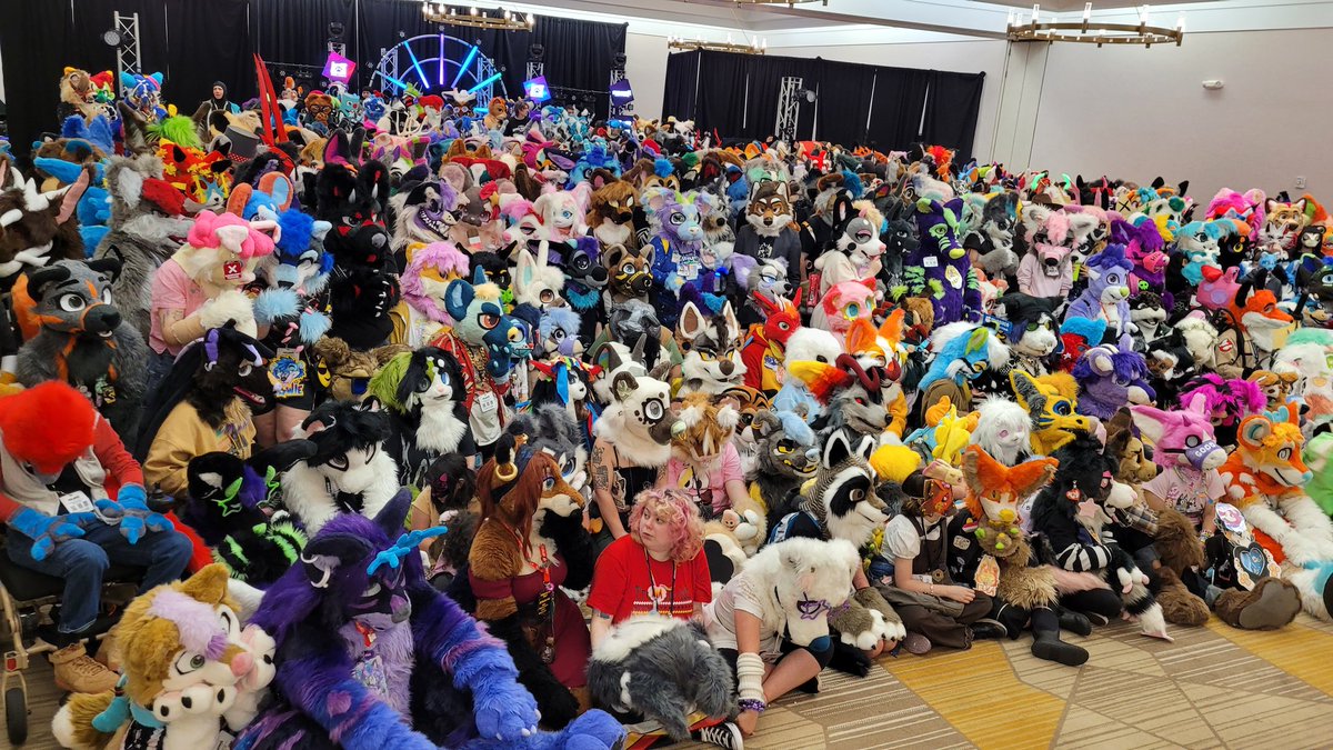 Furlandia fursuit photo was packed this year.