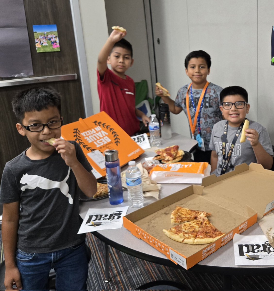 Last PBIS 🍕 Pizza Party with Mrs. Salinas of this school year. My boys had a blast laughing, eating, and enjoying each others company. #MrsSalinaslovesthird #MatzkeProud #KidsDeserveIt