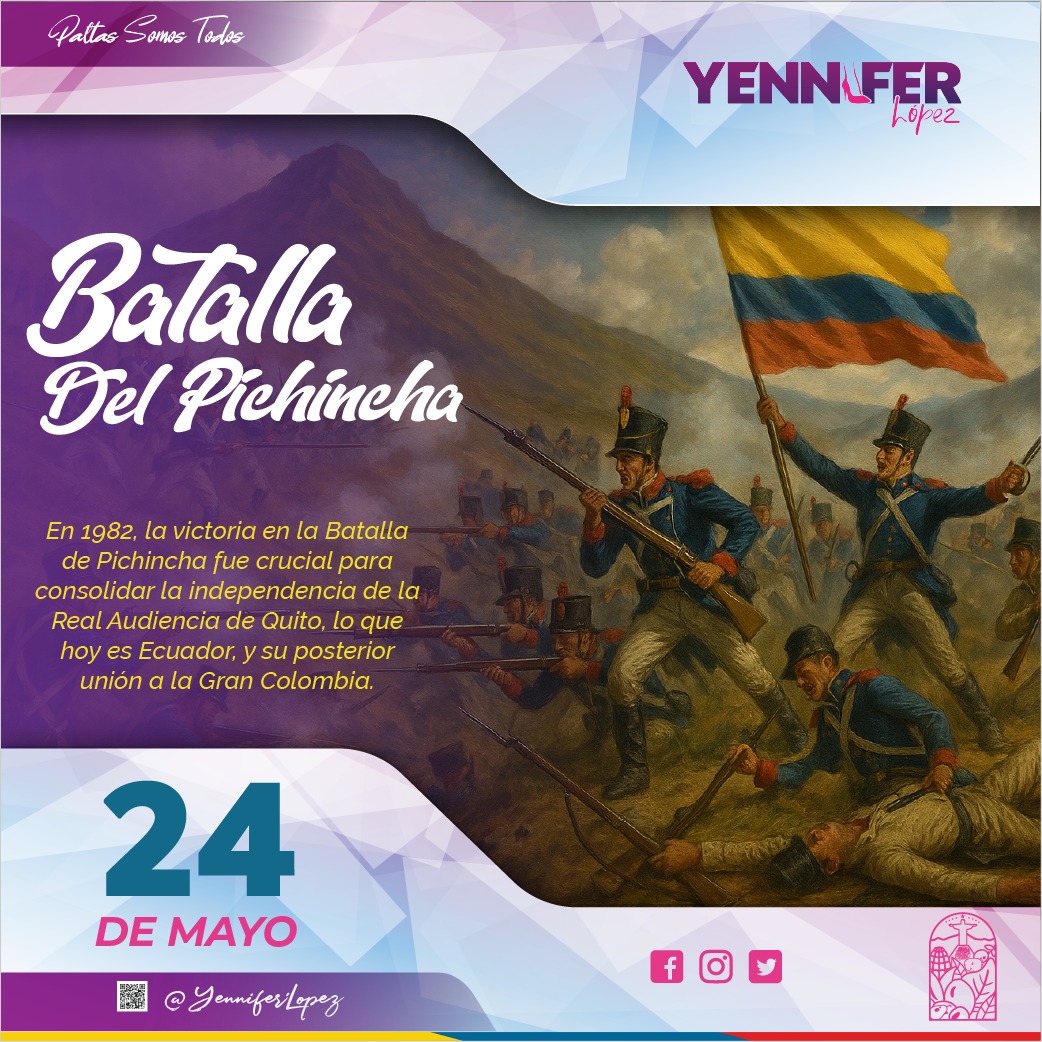 Hoy conmemoramos la valiente Batalla del Pichincha, un hito fundamental en nuestra historia que marcó el camino hacia la libertad y la independencia. 🇪🇨✨ 
sites.google.com/view/yennifer-…