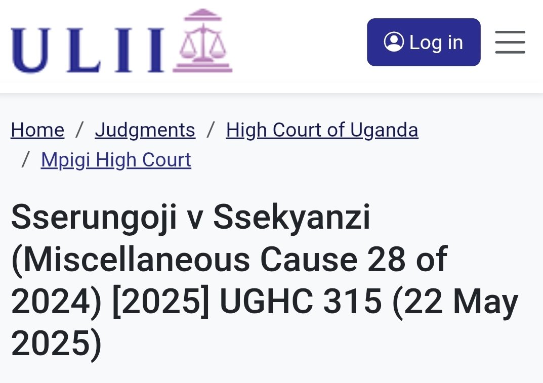 Acting Judge Deepa J✍️ strikes out an Affidavit in reply, stating that it was filed out of time without leave of court, in contravention of Order 8 Rule 1(2) of the Civil Procedure Rules, thereby rendering the affidavit an illegality on the court record. <a href="/JSCUganda/">Judicial Service Commission Uganda</a>