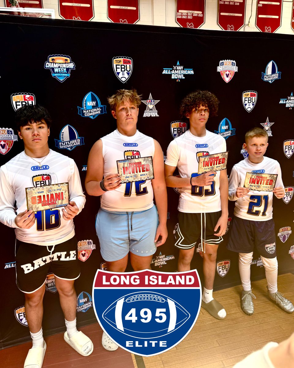Some of our TOP PERFORMERS selected by position at NEW JERSEY <a href="/FBUcamp/">Football University</a> were invited to Top Gun. 

These are players rated by some of the top coaches and recruiters in the country. 

@MaxMcElhone <a href="/HarrisonKash86/">Harrison Kashetta</a> matthew Trinidad <a href="/ThomasGutkes2nd/">Thomas Gutkes II</a> <a href="/WRCoachVannucci/">Mike Vannucci</a> <a href="/QBCoachBrady/">James Brady</a>