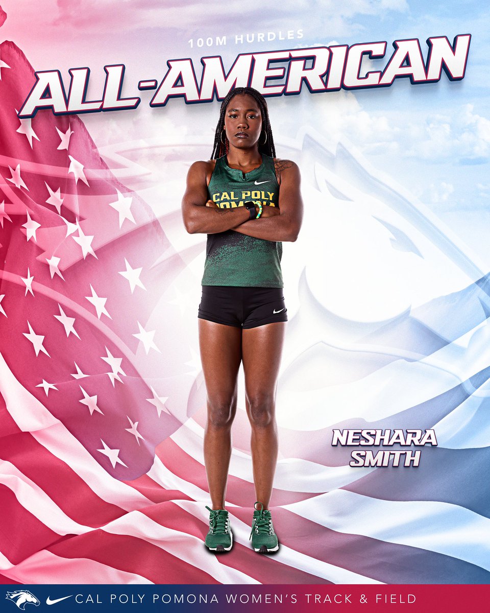 Cal Poly Pomona Broncos (@cppbroncos) on Twitter photo 2x All-American!!
Neshara Smith of <a href="/CPPxctf/">Cal Poly Pomona XC & Track</a> took 6th in the 100m Hurdles with a time of 13.55!
#WeAreCPP 2x All-American!!
Neshara Smith of <a href="/CPPxctf/">Cal Poly Pomona XC & Track</a> took 6th in the 100m Hurdles with a time of 13.55!
#WeAreCPP