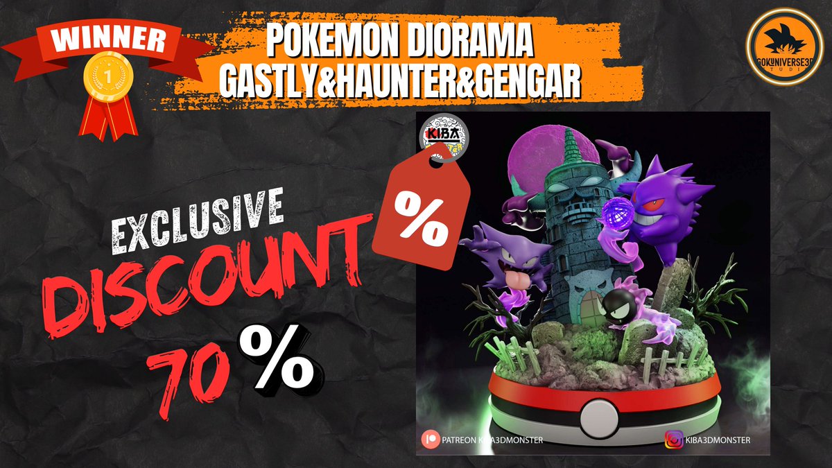 🎉 ¡Tenemos ganador! 🎉
Ya podemos revelar el diseño que pintaremos después de Bardock!

El precio habitual del diorama con las 3 figuras es de 60€ y el diseñador nos lo deja en 18

Para conseguir el cupón escríbenos al privado a kiba o a mi 👍
Solo para patreons!