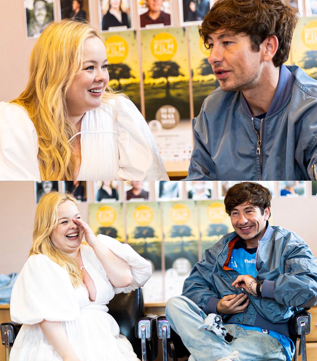 Nicola Coughlan and Barry Keoghan photographed at the Fastnet Film Festival. 📷