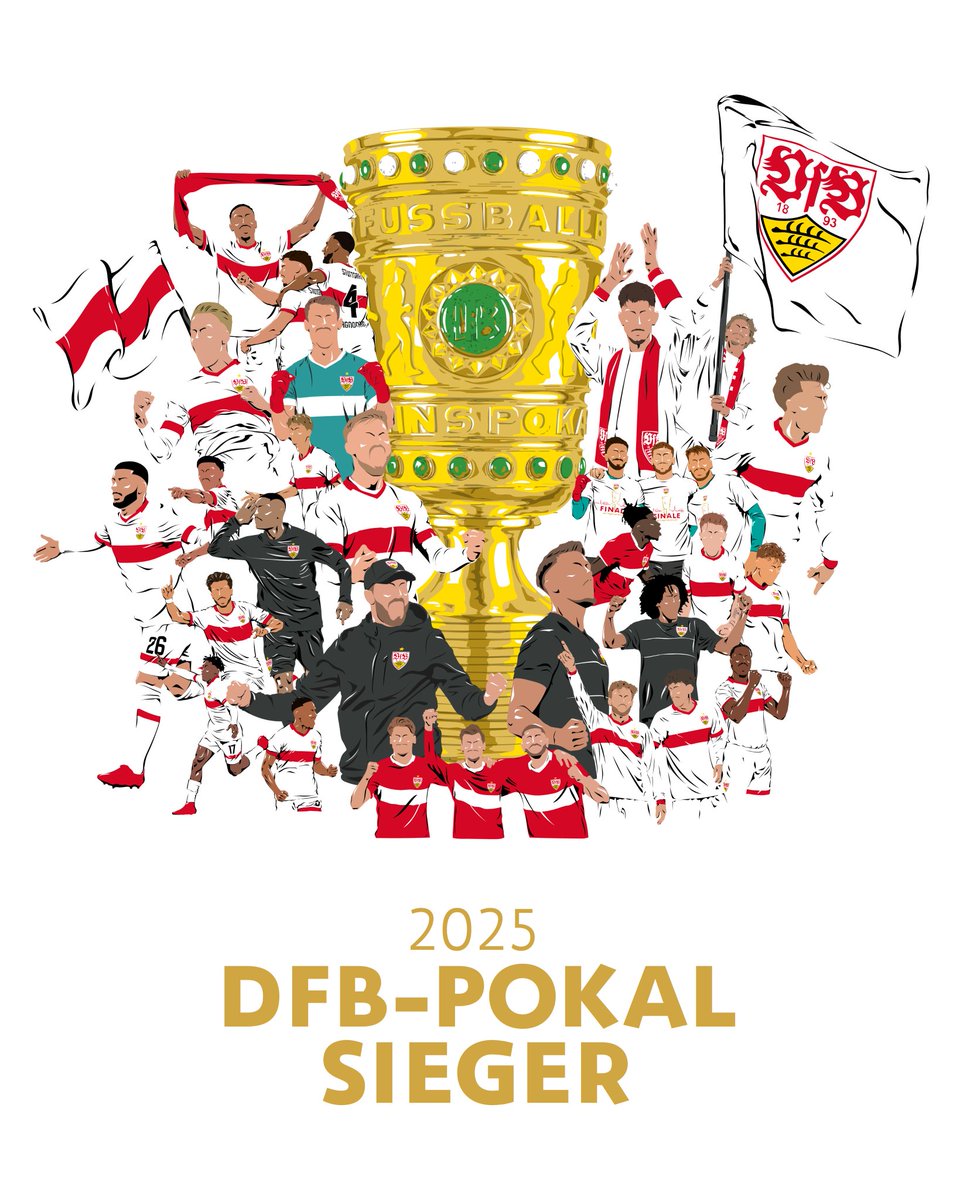 VfB Stuttgart Brasil | POKALSIEGER 24/25 🏆 tweet media